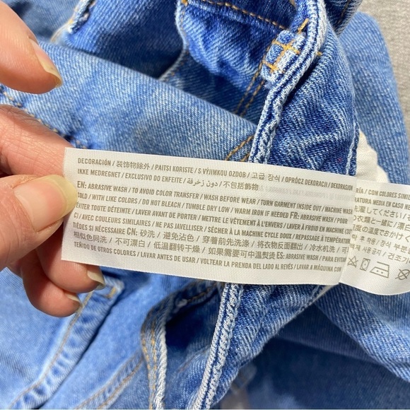 Hollister Mom Jeans Women's 5R Blue Ultra High Rise Stretch Casual Y2K Denim - Picture 9 of 14